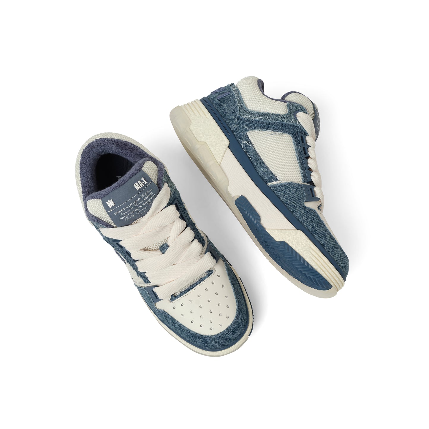 Vintage Denim MA-1 Sneaker in Washed Indigo