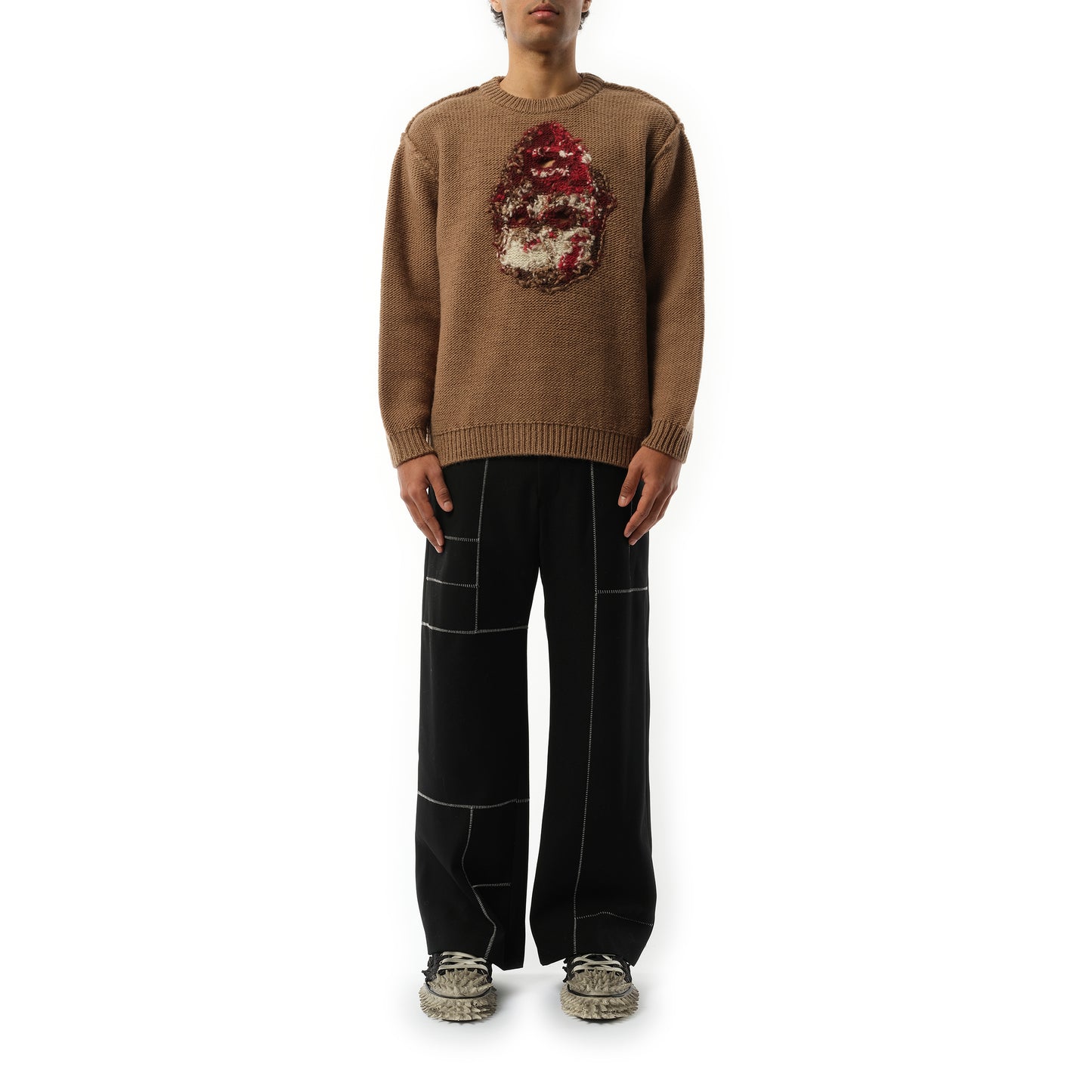 Acting Zombie Knit Wear in Brown