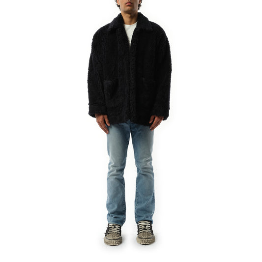 Organic Cotton Hand Paint Jacket in Black