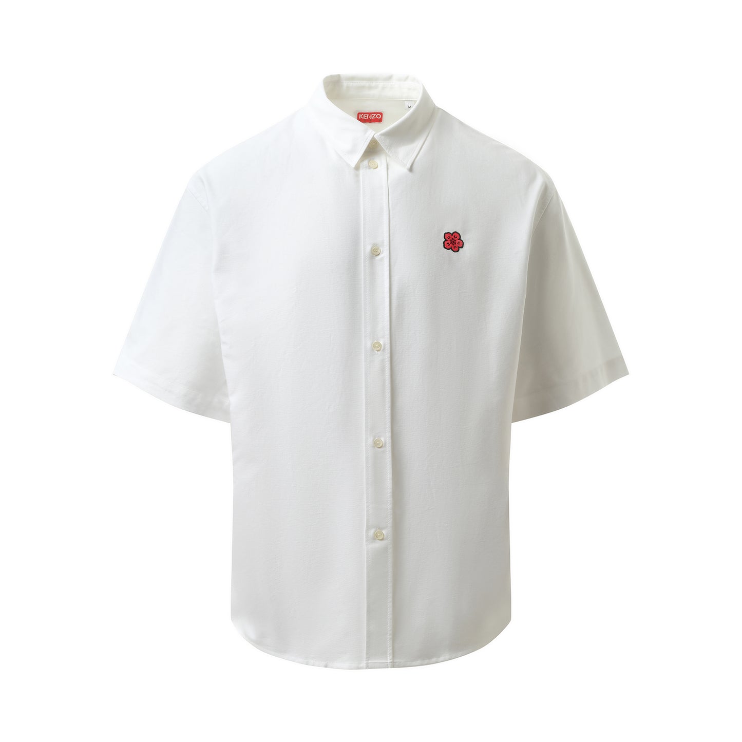 Boke Flower Crest Short Sleeve Shirt in White