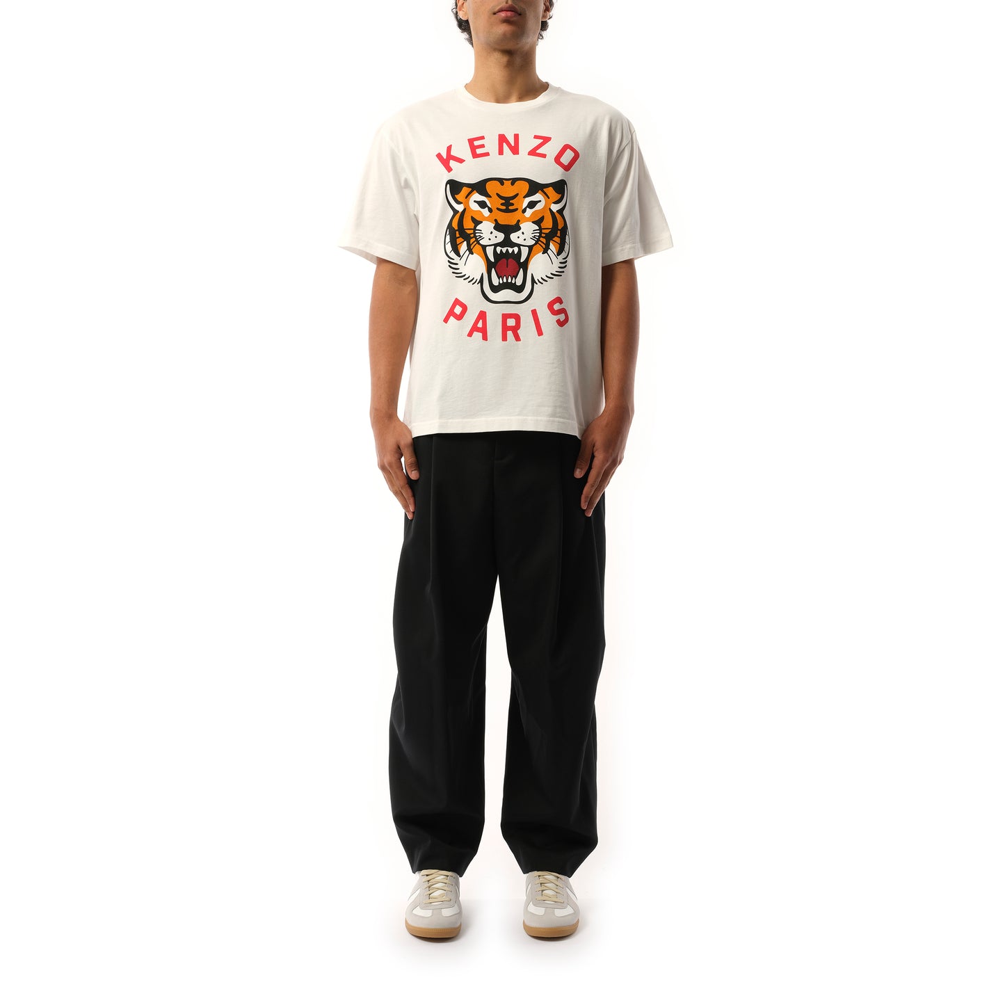 Kenzo Lucky Tiger Oversize T-Shirt in Off White