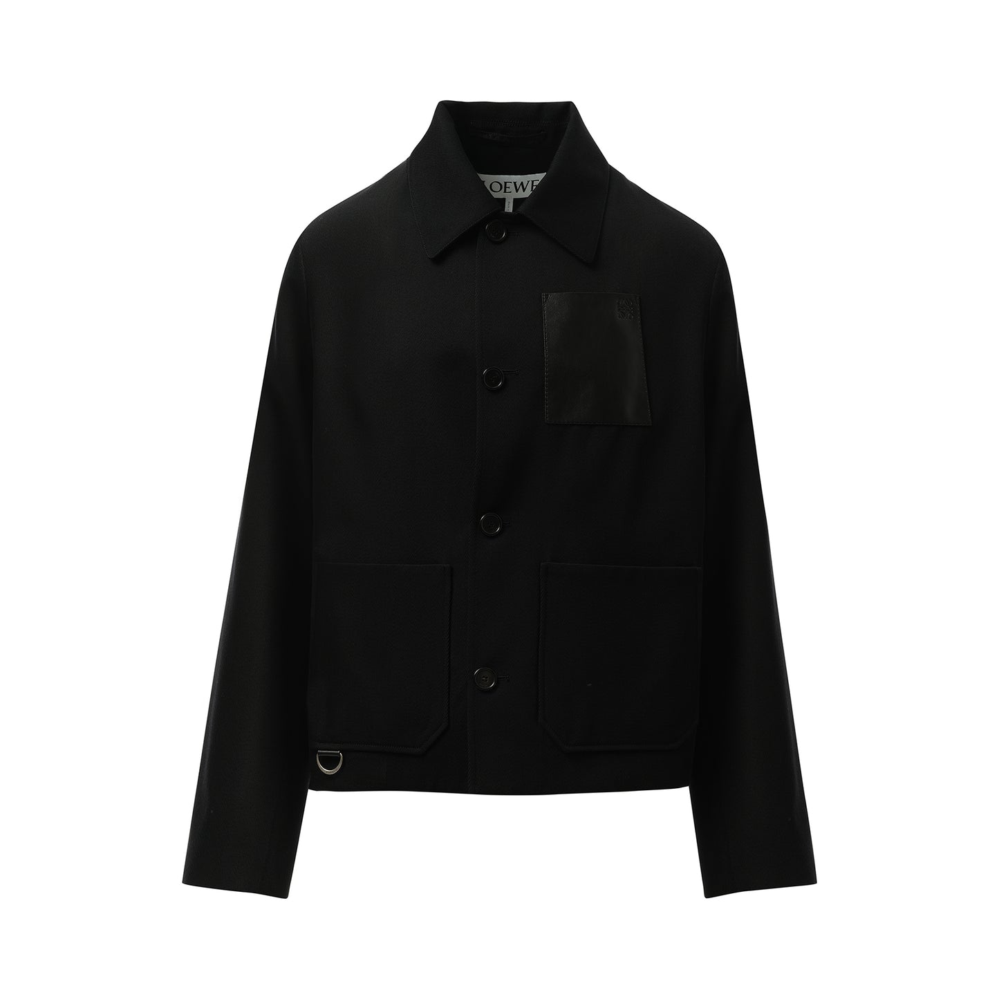 Workwear Wool Jacket in Black