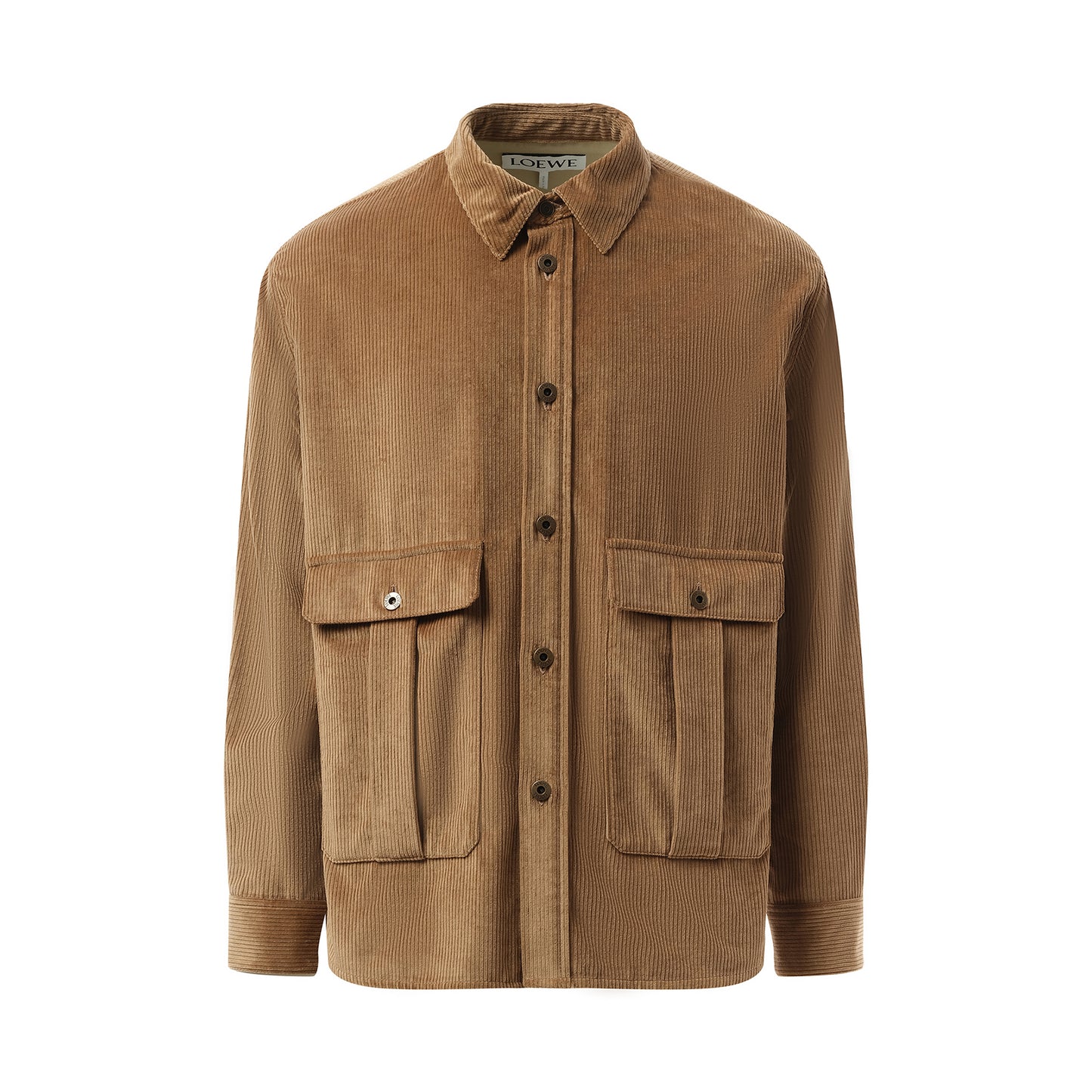 Corduroy Overshirt in Light Camel