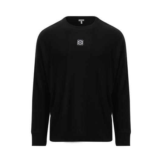 Long Sleeve Anagram T-Shirt in Black