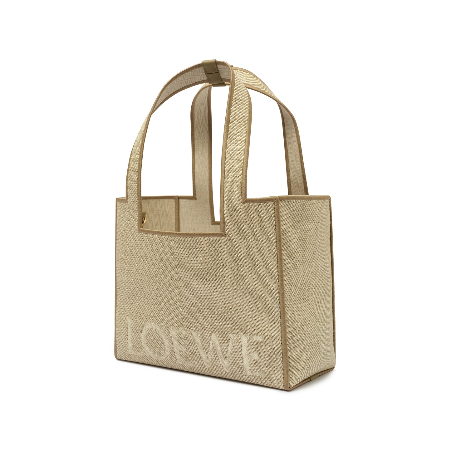 Loewe Font Tote Medium Bag in Ecru