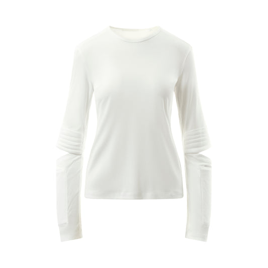Astro Long Sleeve Top in White