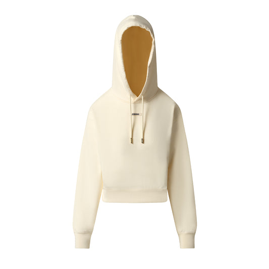 Le Hoodie Gros Grain in Light Beige