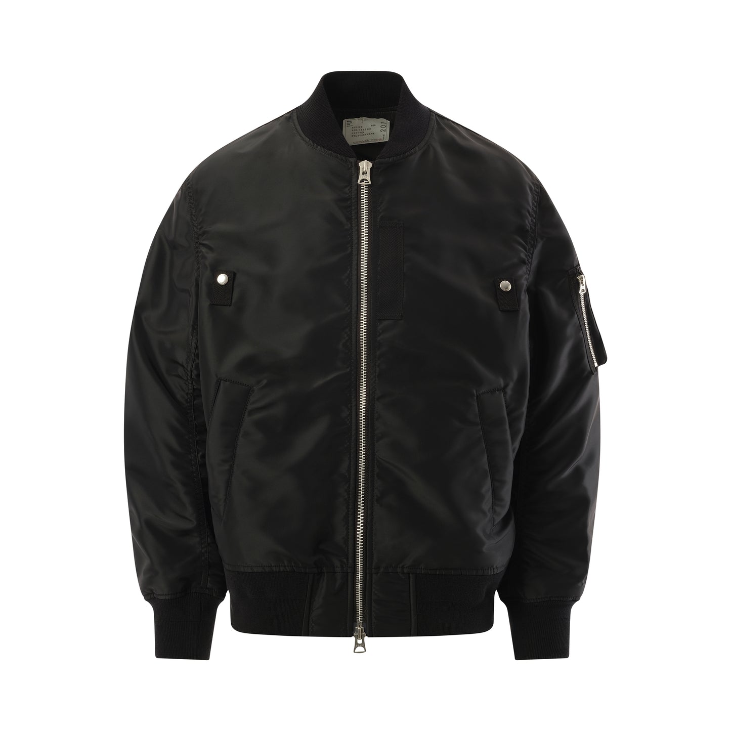 Nylon Twill Blouson in Black