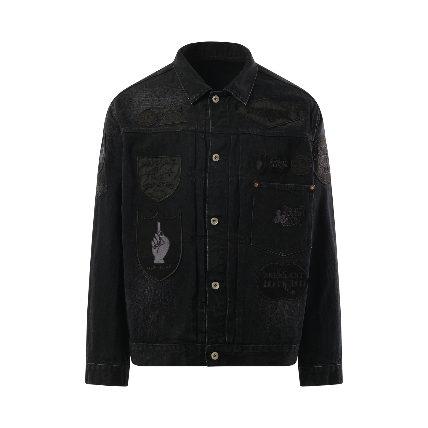 Sacai Gonz Denim Jacket in Black