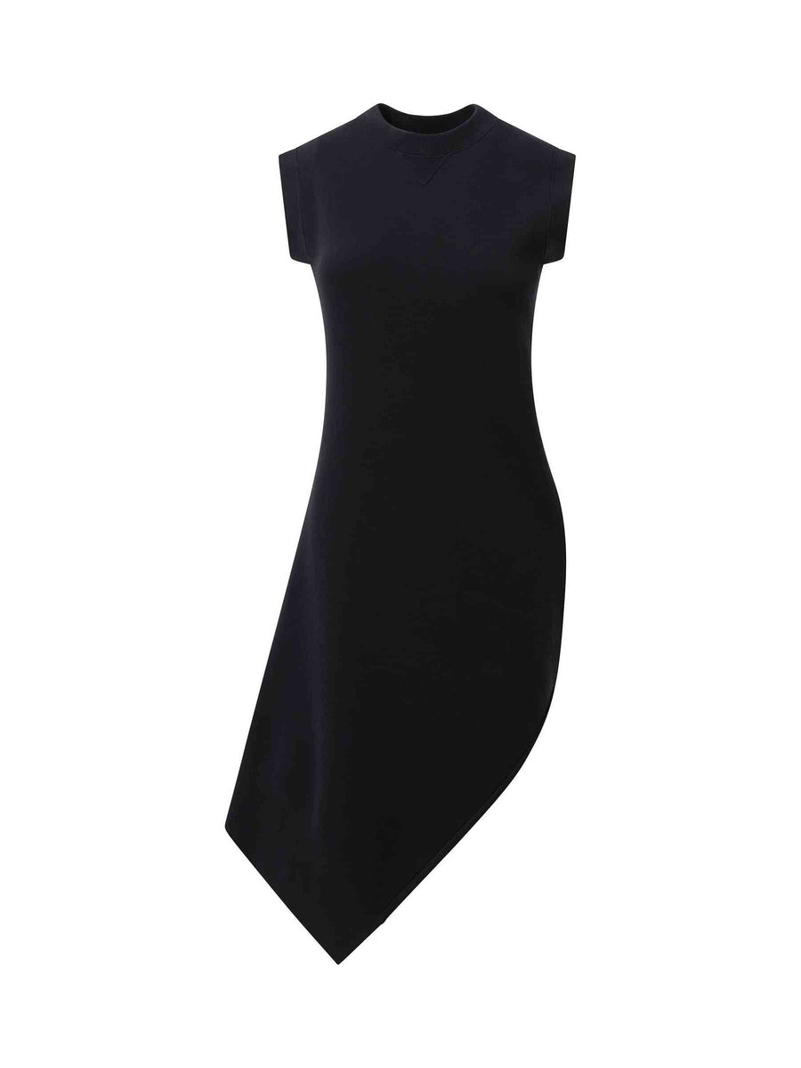 Sponge Sweat Dress in Black
