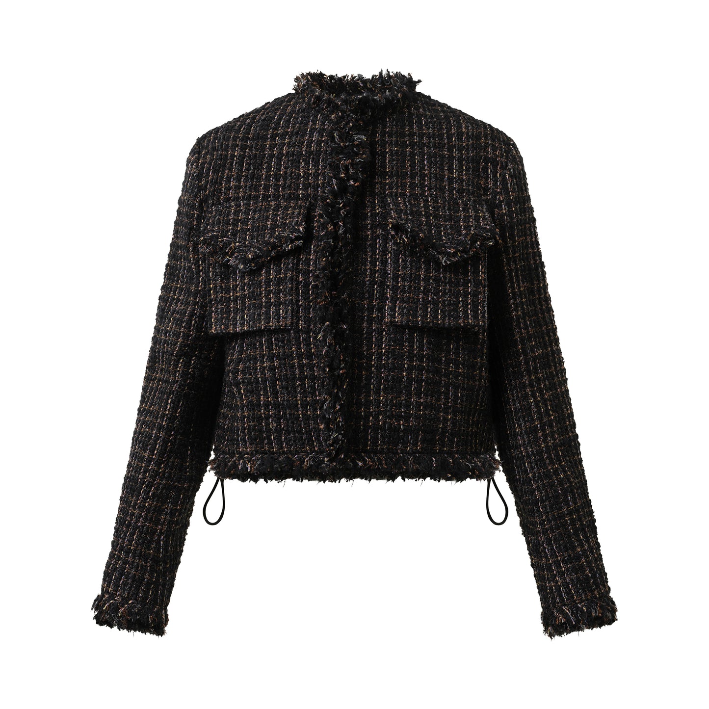 Tweed Jacket in Black/Brown