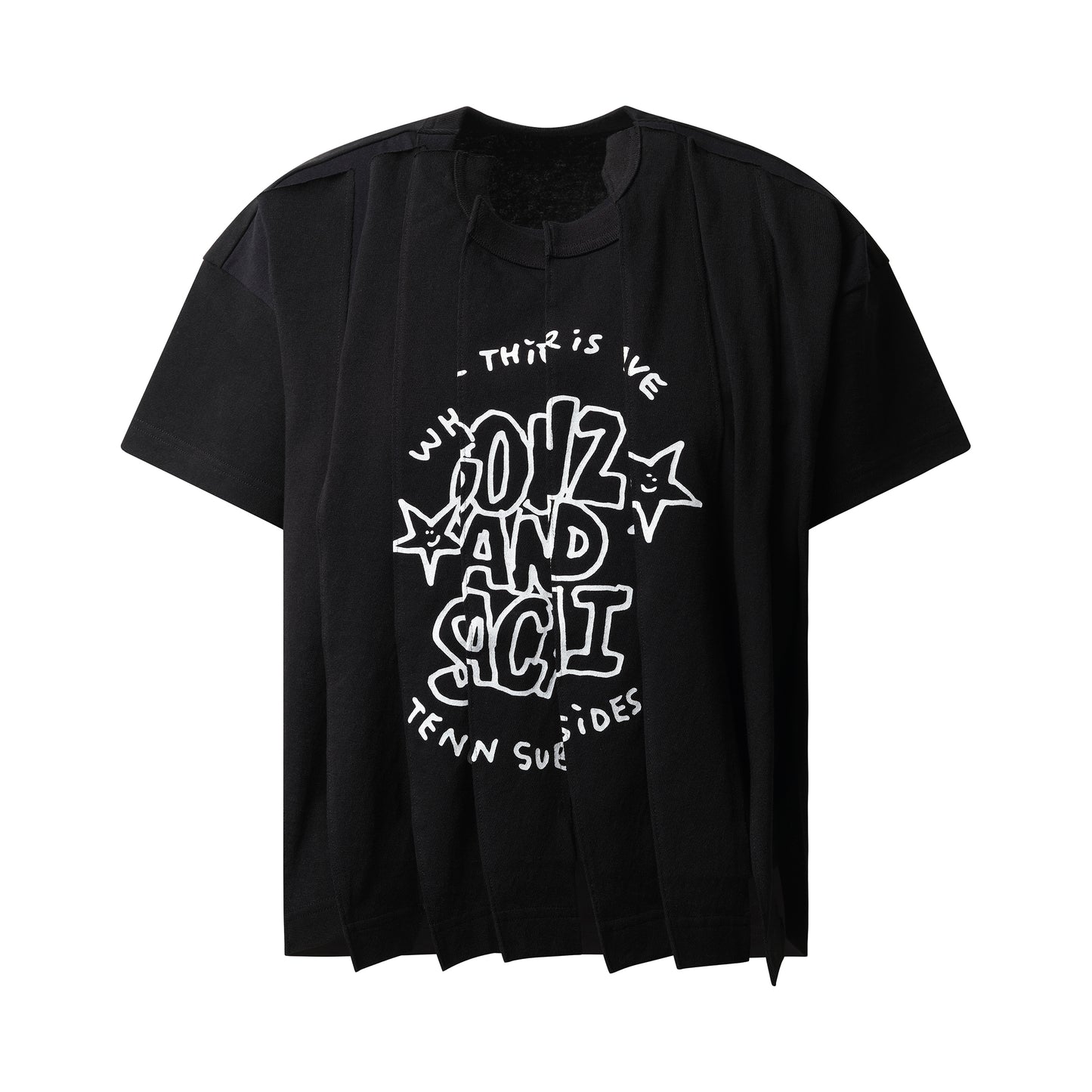 Sacai Gonz Print T-Shirt in Black