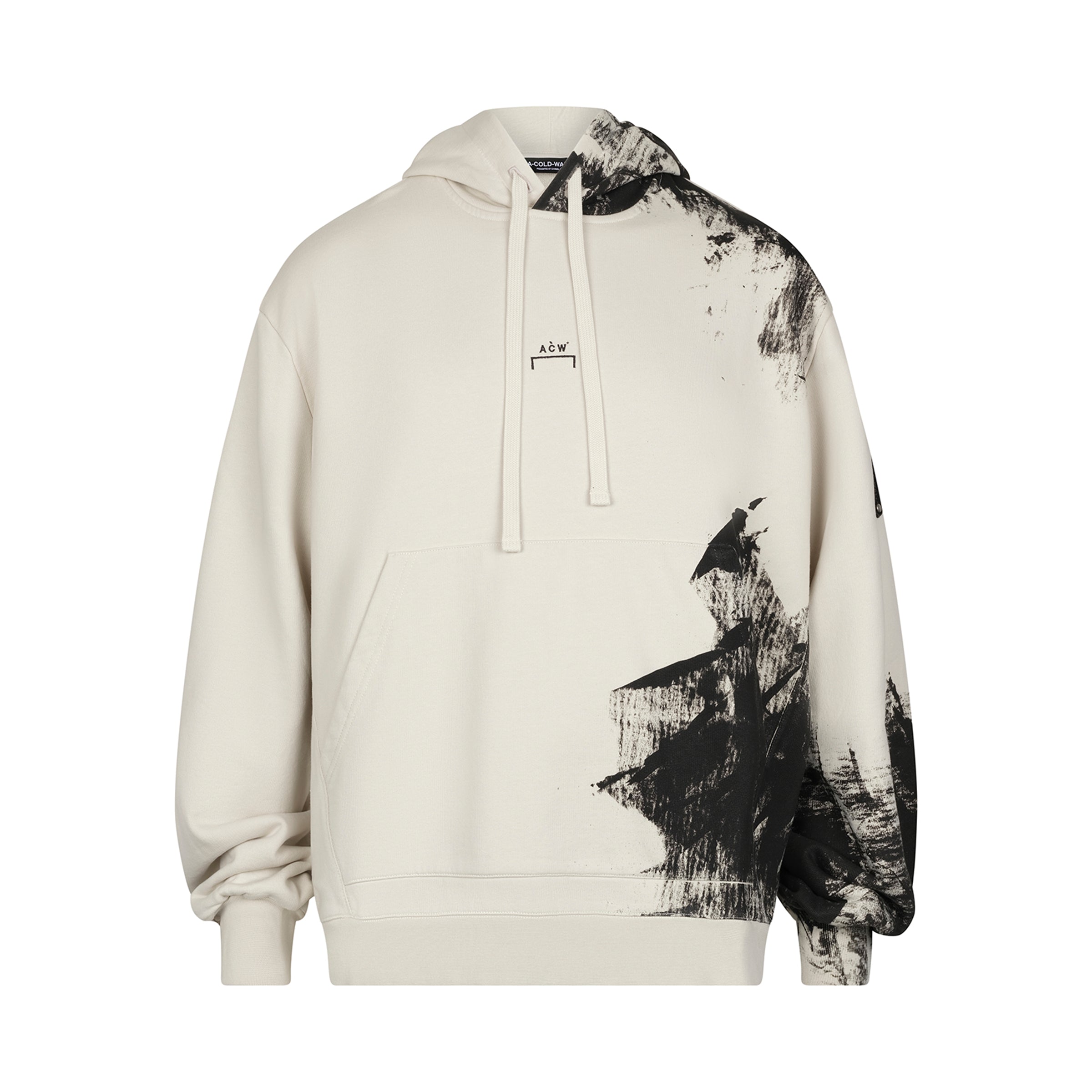 Brushstroke Hoodie in Bone