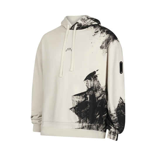 Brushstroke Hoodie in Bone