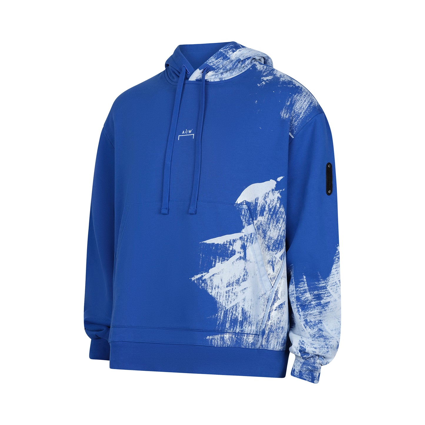 Brushstroke Hoodie in Volt Blue