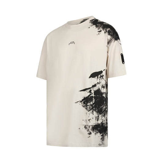 Brushstroke T-Shirt in Bone