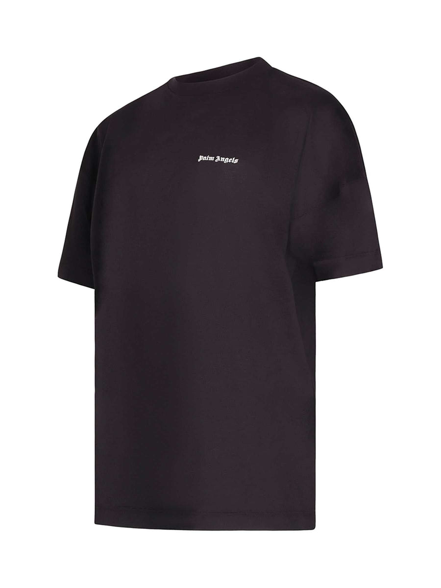 Embroidered Logo Oversized T-Shirt in Black/White