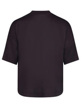 Embroidered Logo Oversized T-Shirt in Black/White