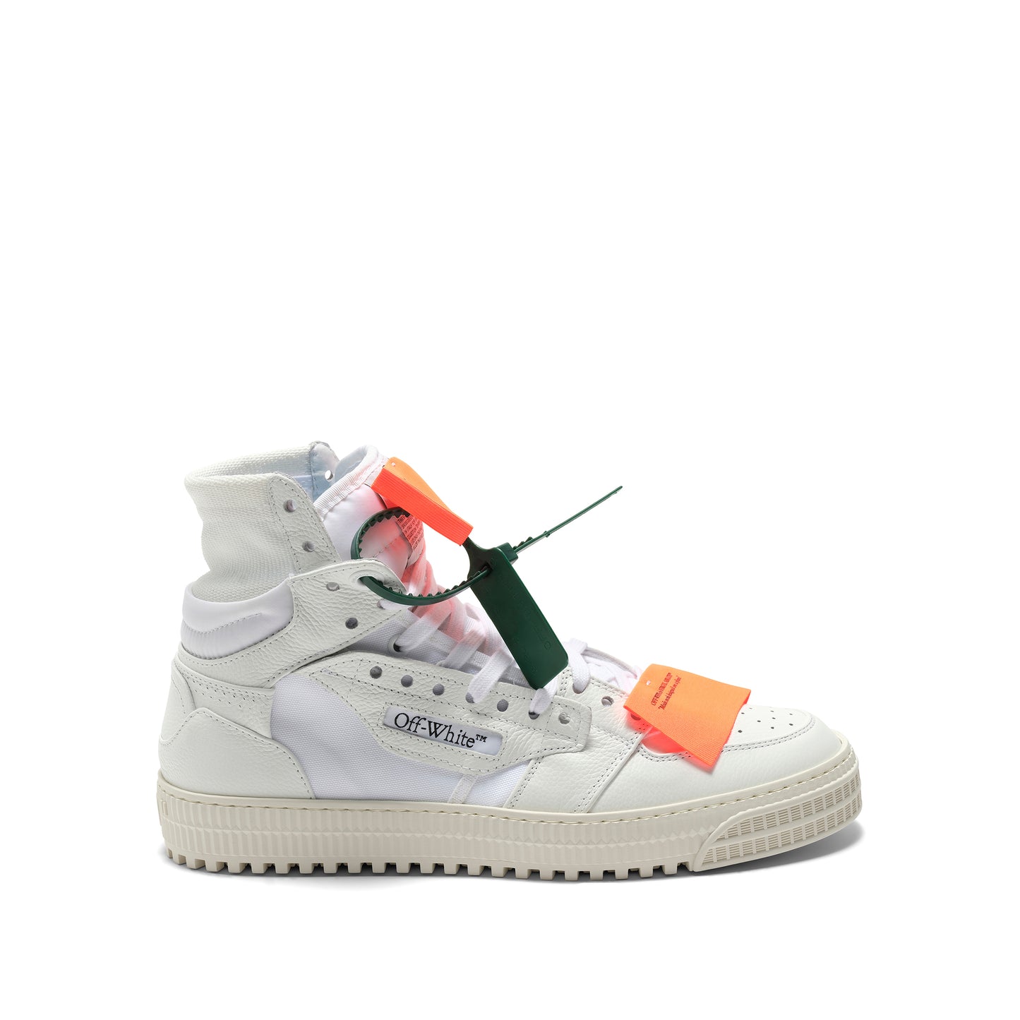 3.0 Court Calf Leather Sneakers in White/Orange