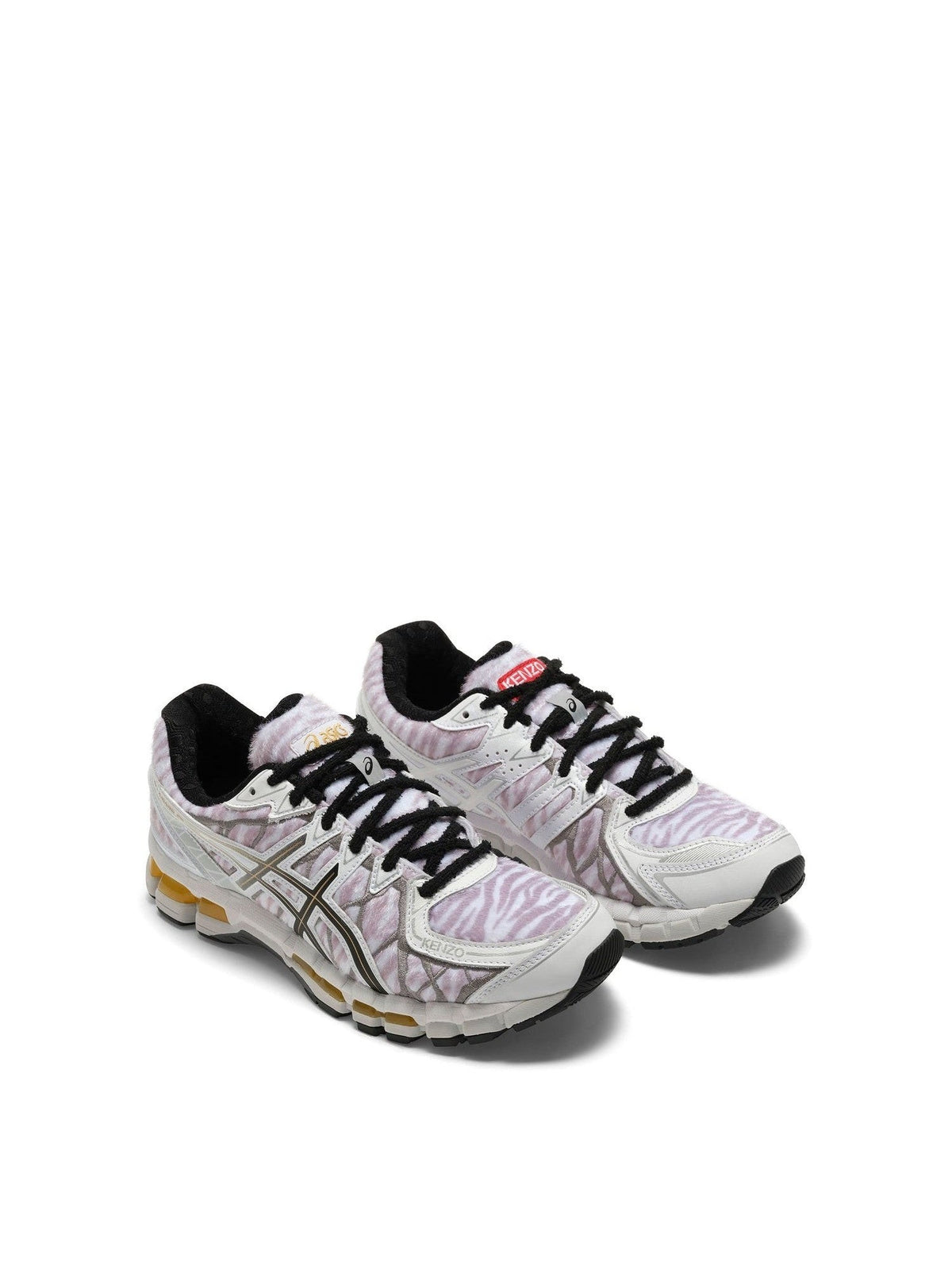 Kenzo x ASICS Gel Kayano 20 in White/Grey Front View | KENZO