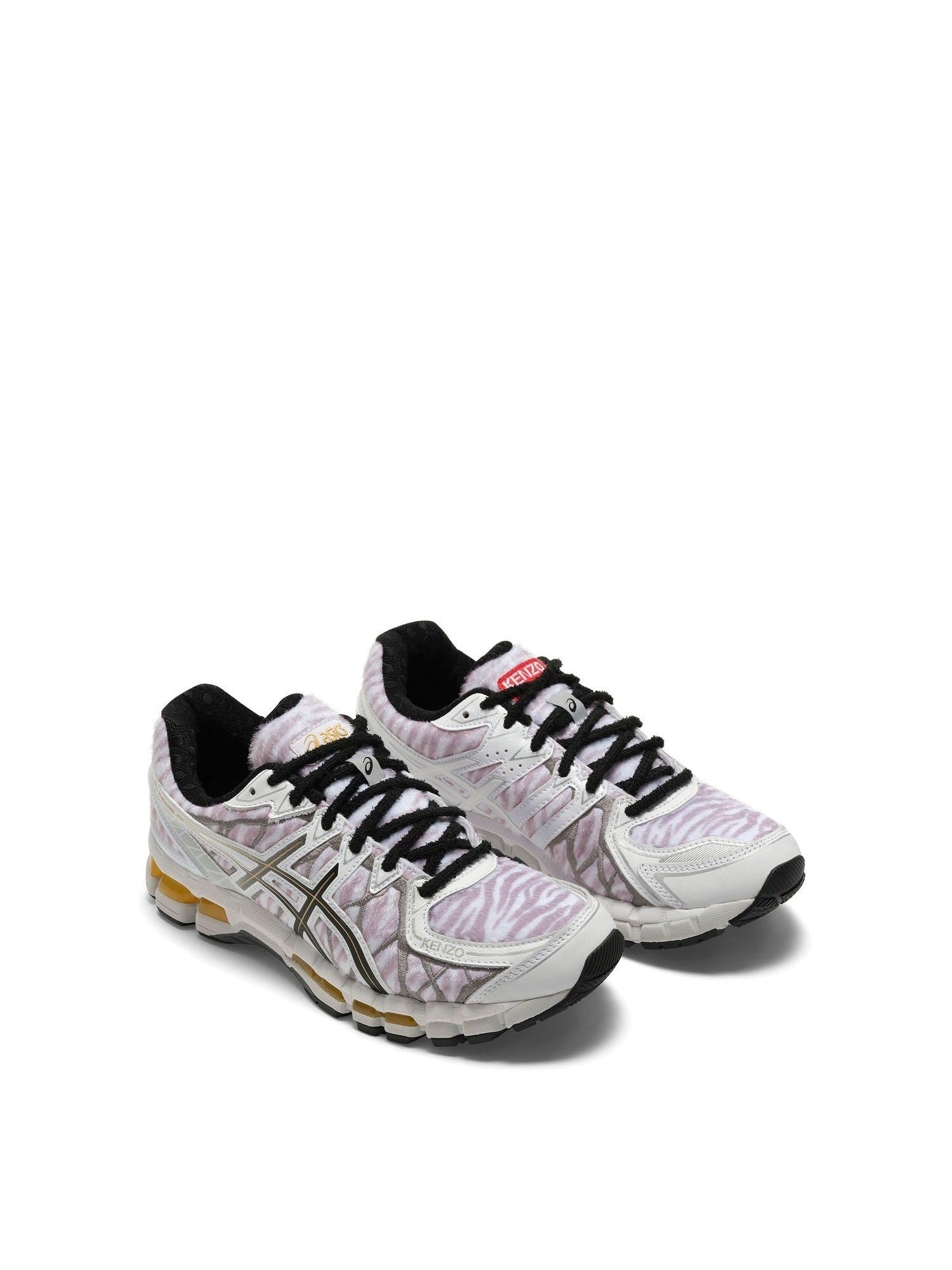 Kenzo x ASICS Gel Kayano 20 in White/Grey Front View | KENZO