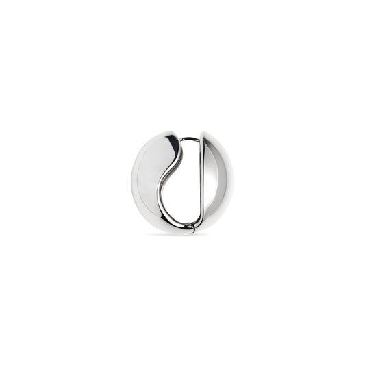 Logo Earring in Silver