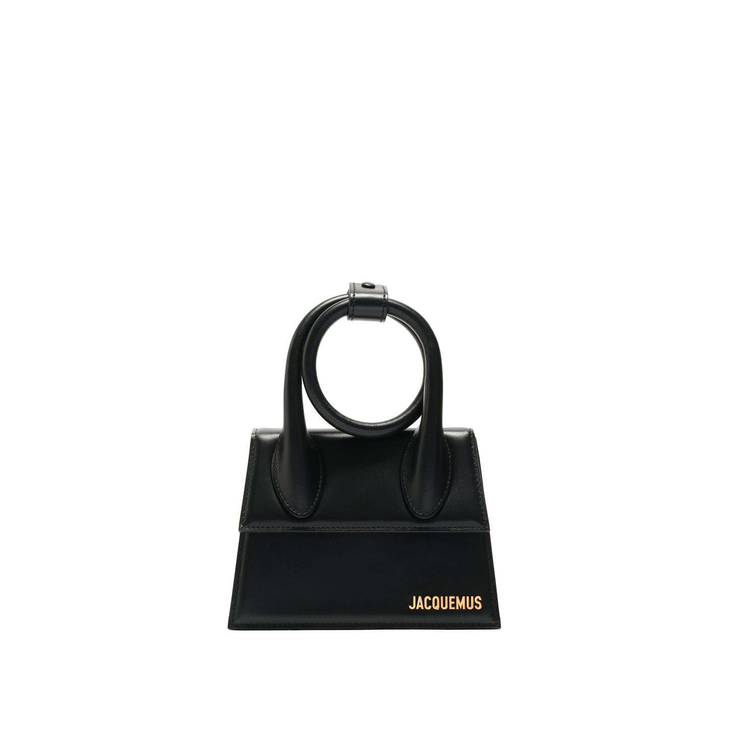 Le Chiquito Noeud Leather Bag in Black