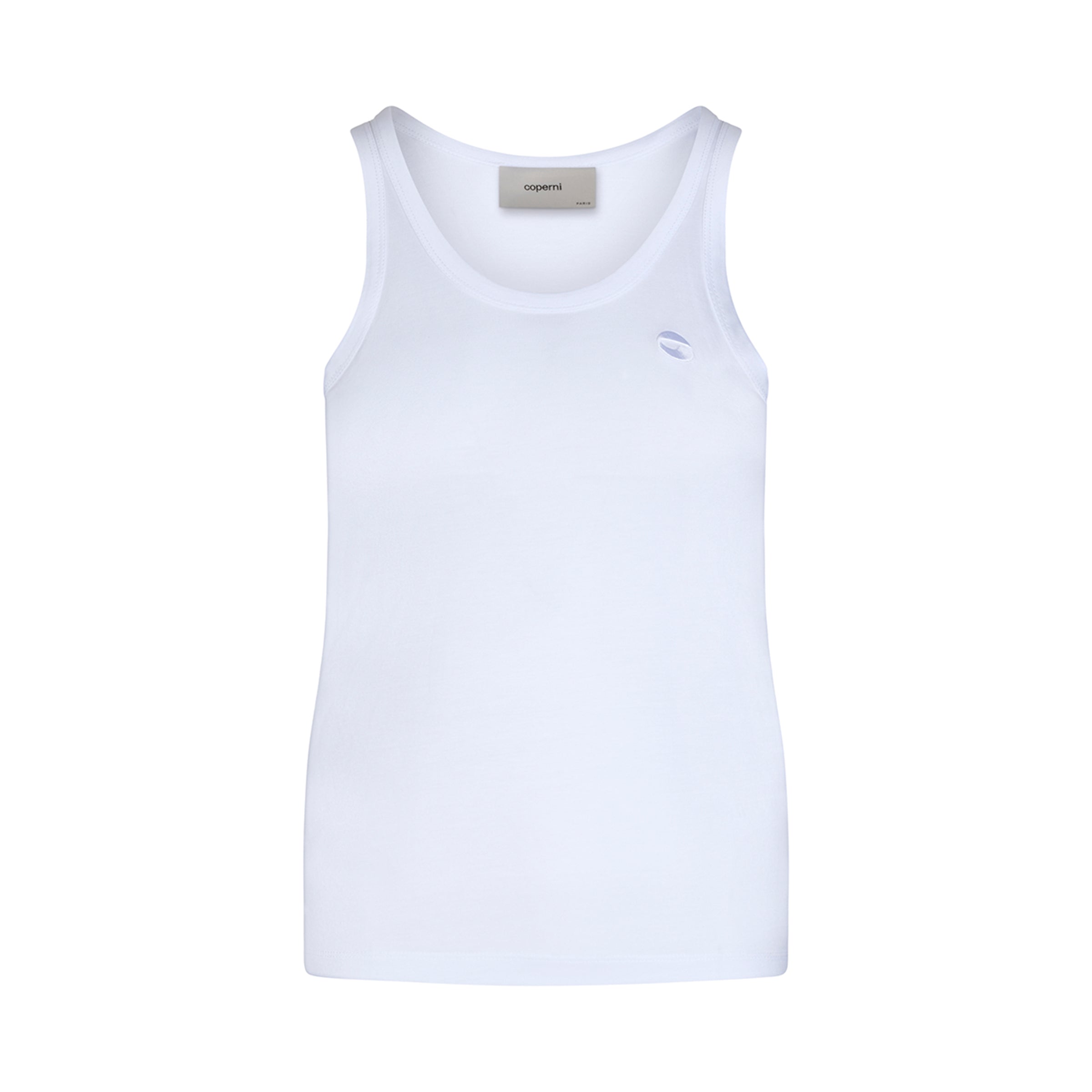 Lightweight Logo Tank Top in White