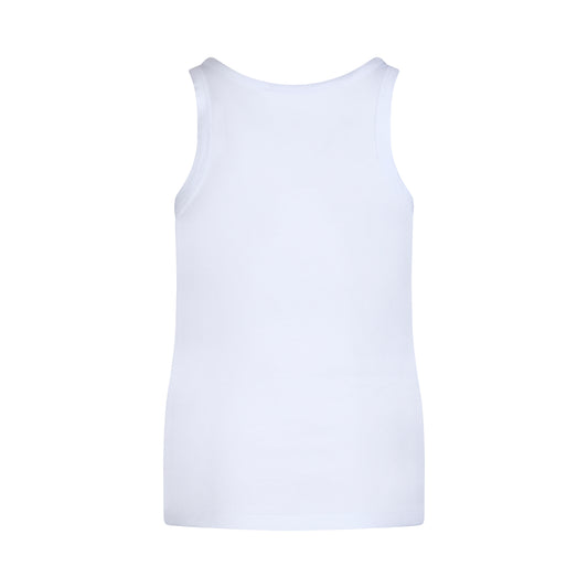 Lightweight Logo Tank Top in White