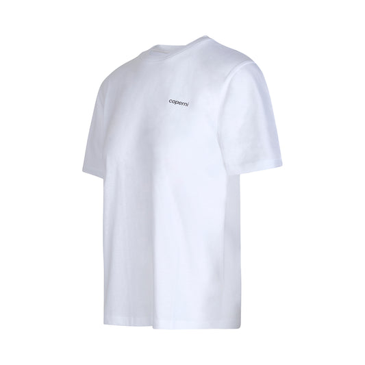 Logo Boxy T-Shirt in Optic White