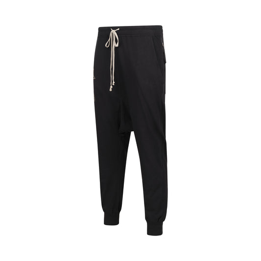 Rick Owens x Champion Pentagram Prisoner Drawstring Pants in Black