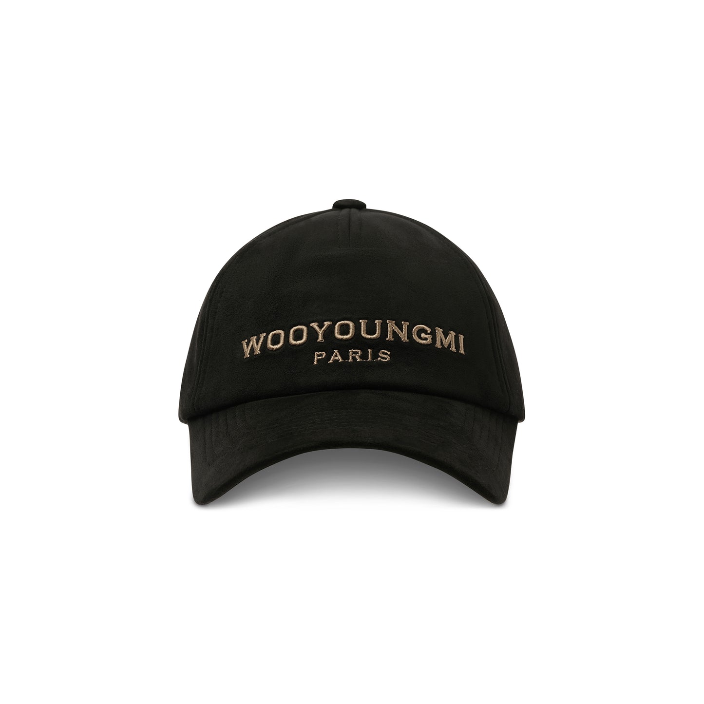 Velour Logo Cap in Black