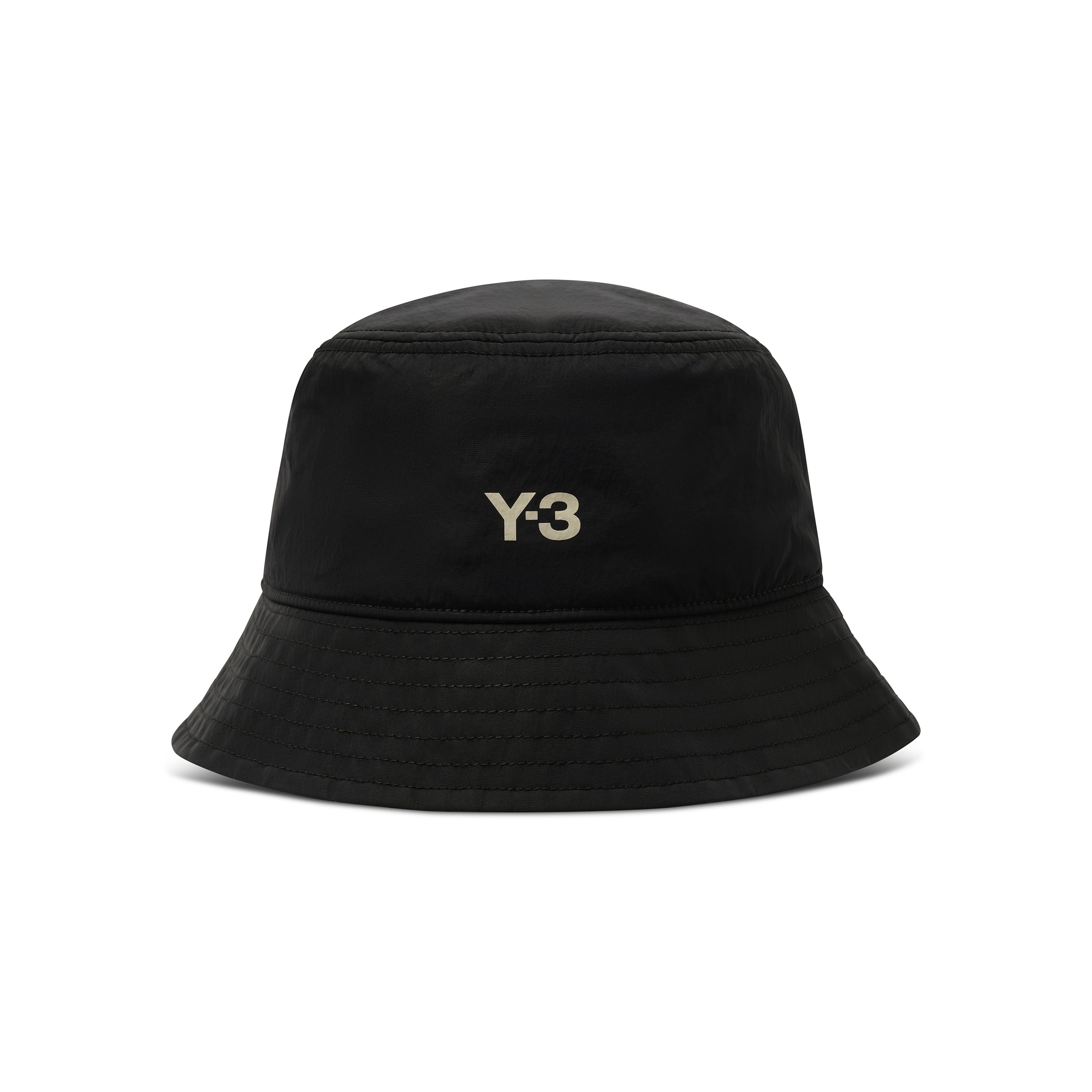 Y-3 Stripe Bucket Hat in Black