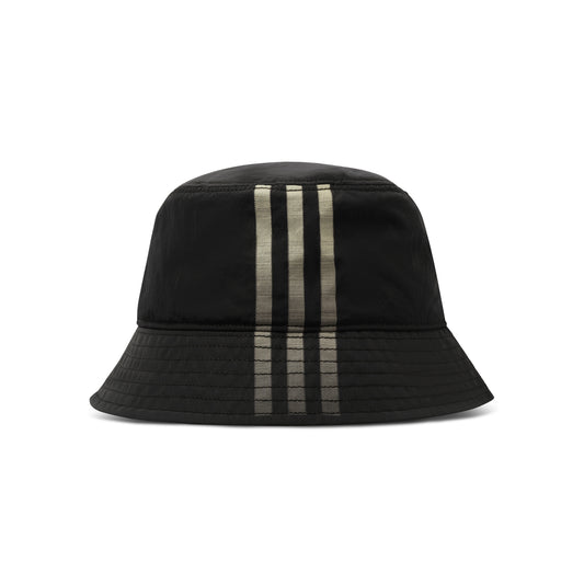 Y-3 Stripe Bucket Hat in Black