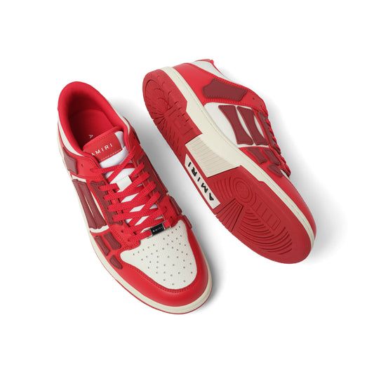 Skeleton Sneaker in Red/White