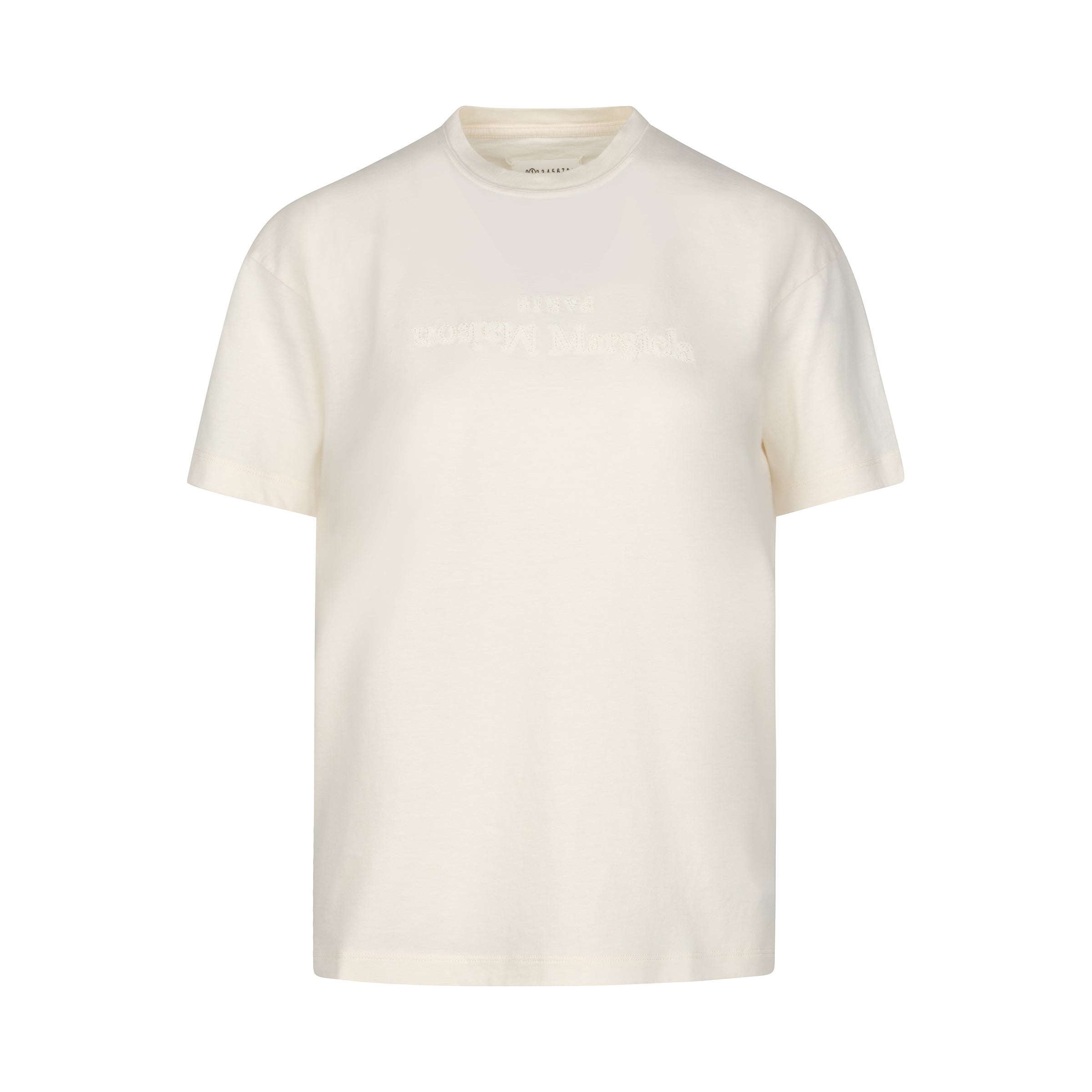 Reverse Logo T-Shirt in Ivory