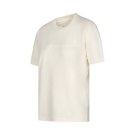 Reverse Logo T-Shirt in Ivory