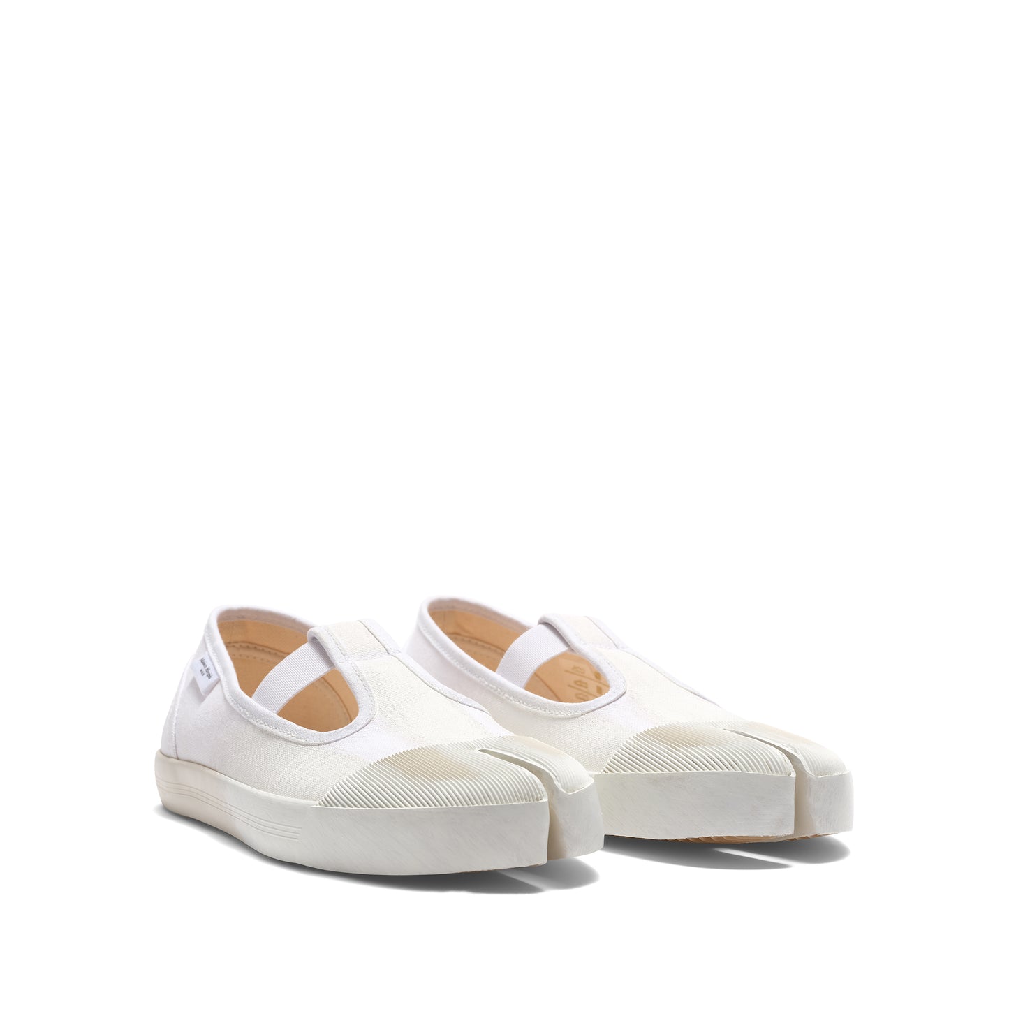 Tabi Toe Sneakers in  White/White