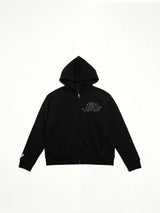 J Carnival II World Tour Washed Zip Hoodie in Black