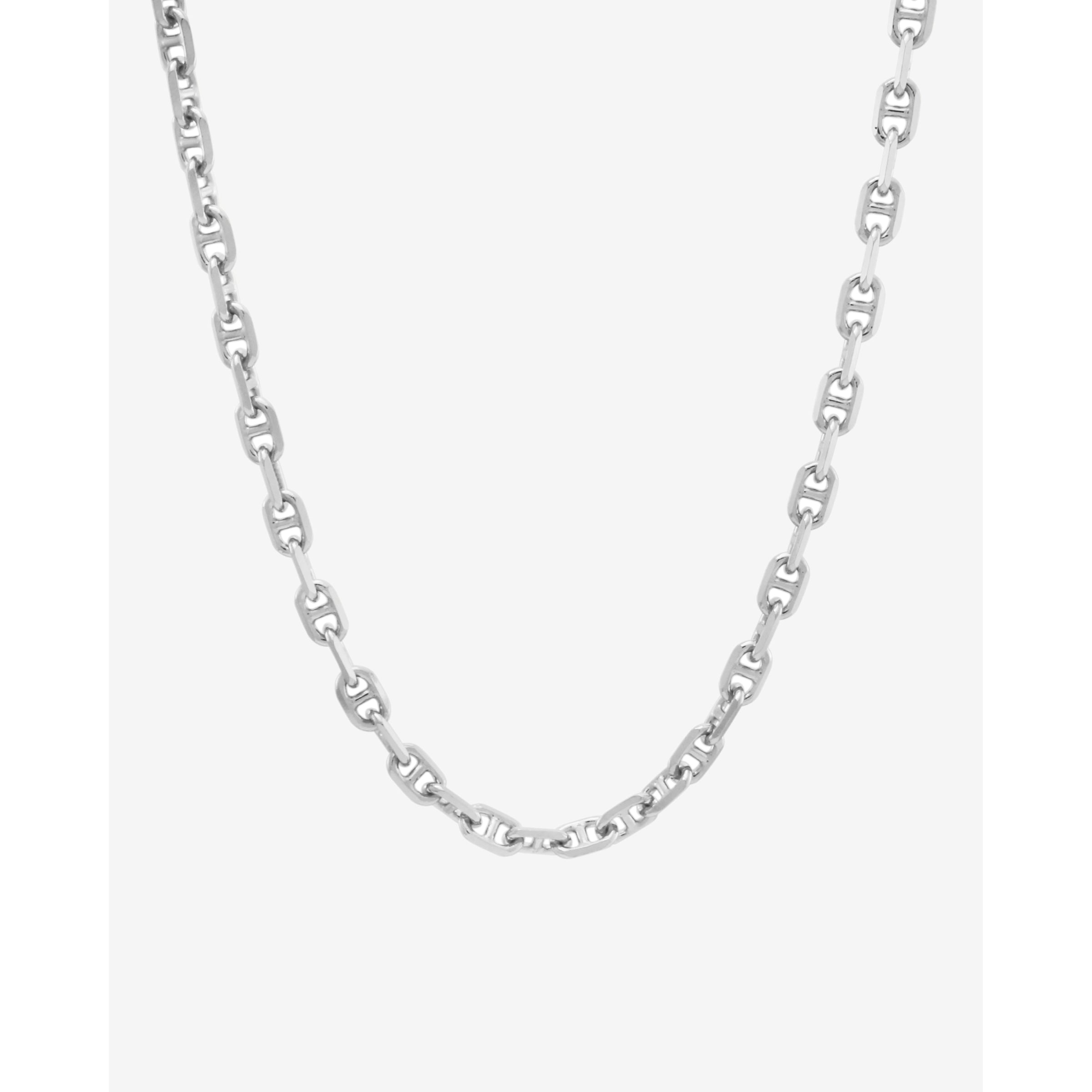 40cm Chunky Anchor Chain Necklace in Silver