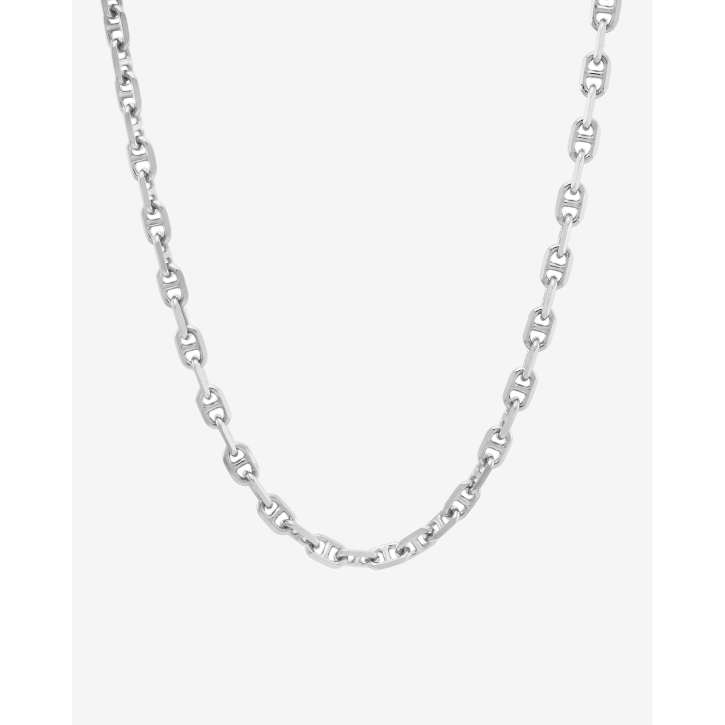 45cm Chunky Anchor Chain Necklace in Silver