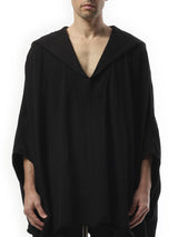 Rick Owens Hooded Kaftan in Black