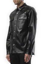 Rick Owens Denim Outershirt in Black