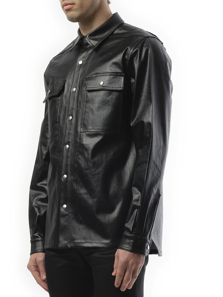 Rick Owens Denim Outershirt in Black