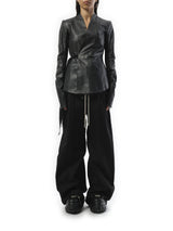 Rick Owens Hollywood Leather Jacket in Black