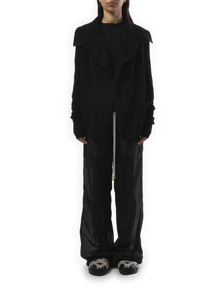 Rick Owens Cashmere Knit Cardigan in Black