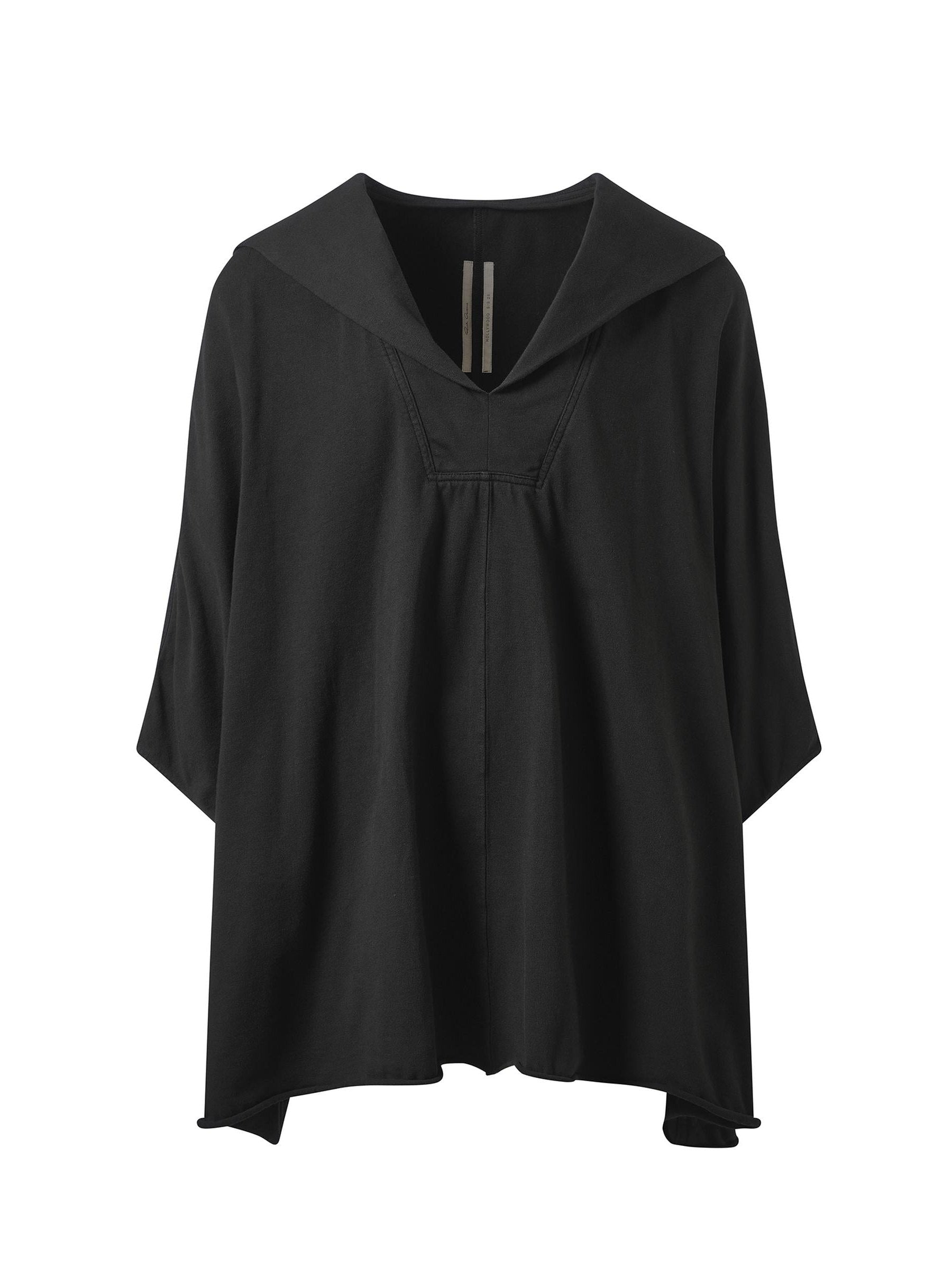 Rick Owens Hooded Kaftan in Black