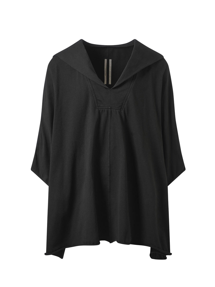 Rick Owens Hooded Kaftan in Black