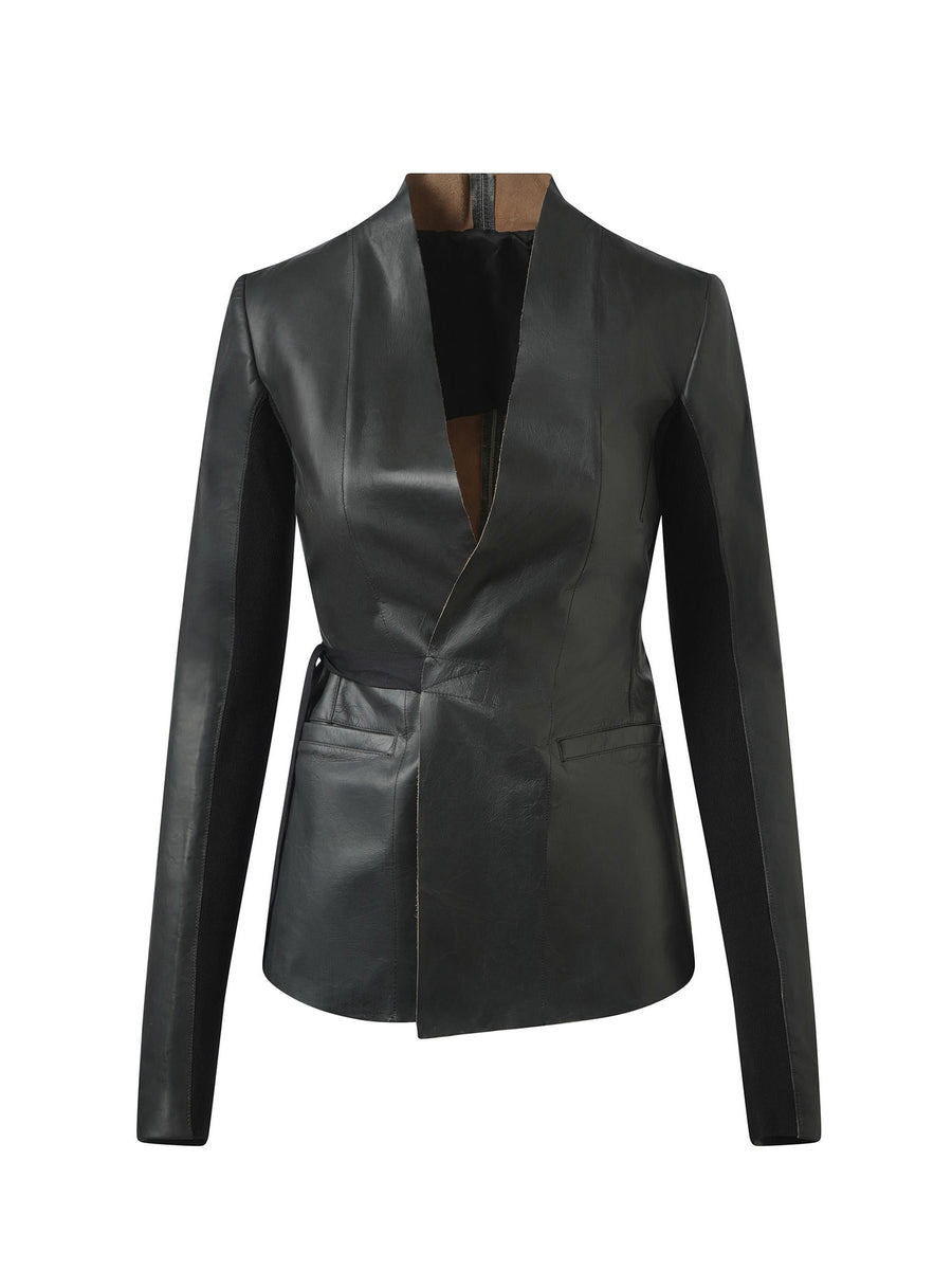 Rick Owens Hollywood Leather Jacket in Black