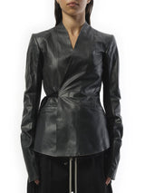 Rick Owens Hollywood Leather Jacket in Black